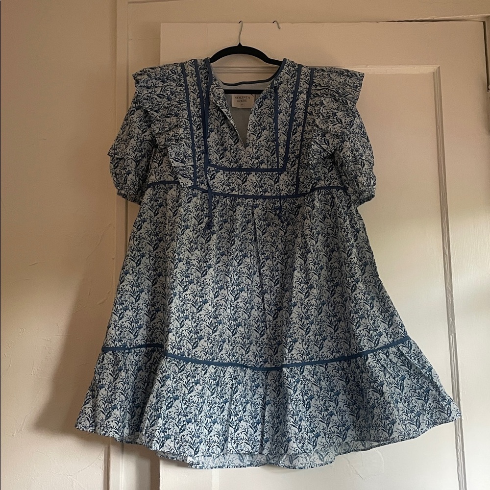 Hyacinth House Blue Floral Rosaleigh Mini Dress
